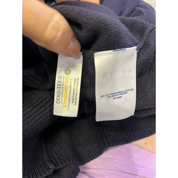 Land’s End‎ Men’s Sweater, Classic Navy Pullover, Size Large, Preppy Academia - Picture 6 of 6